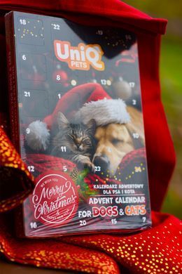 Адвент-календар для собак і котів UNIQ PETS MIX SNACK BOX TREATMAS TIME 100г UniQ PETS
