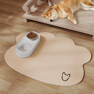 Коврик под миску для котов и собак Derby Happy Paws Feeding Mat, Beige Cloud Derby