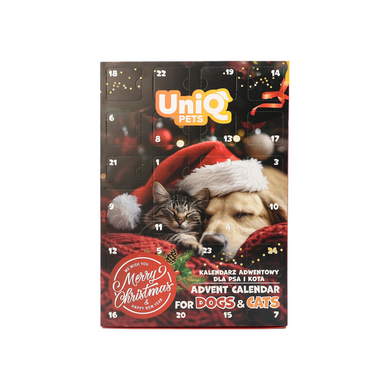 Адвент-календар для собак і котів UNIQ PETS MIX SNACK BOX TREATMAS TIME 100г UniQ PETS