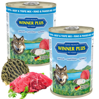 Консервы для собак с говядиной и рубцом Winner Plus
