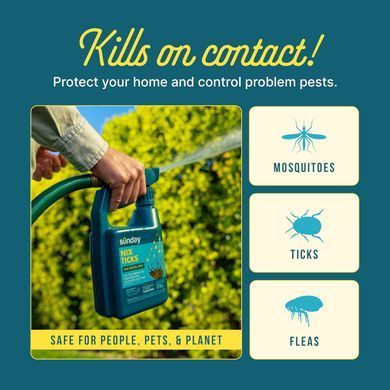 Спрей від бліх та кліщів для подвір'я Sunday Nix Ticks Yard Control Spray