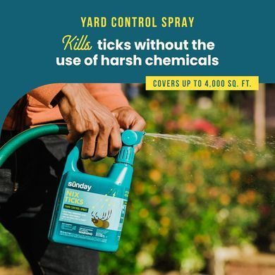 Спрей від бліх та кліщів для подвір'я Sunday Nix Ticks Yard Control Spray