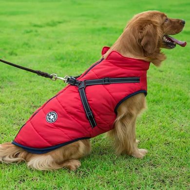 Светоотражающая зимняя куртка для собак Red Derby