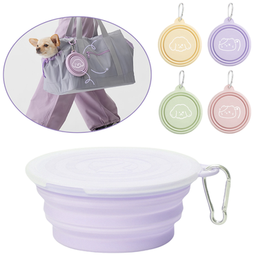 Портативная складная миска с крышкой Derby TPE Material Portable Collapsible Pet Bowl with Lid Derby