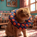 Мягкий воротник для кошек и небольших собак SH PET Sunflower, S, 13-22 см