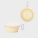 Портативная складная миска с крышкой Derby TPE Material Portable Collapsible Pet Bowl with Lid, Жёлтый, 350 мл