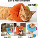 М'який комір для котів і невеликих собак Polelong Soft Fish-shaped Pet Collar, Orange, M, 19-23 см