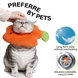 М'який комір для котів і невеликих собак Polelong Soft Fish-shaped Pet Collar, Orange, M, 19-23 см