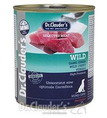 Консерва супер-преміум класу для собак Dr.Clauder's Wild з дичиною, качкою і яловичиною Dr.Clauder's