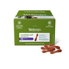 Натуральні ласощі для зубів собак WHIMZEES Dental Treats Toothbrush, XL 18 шт. WHIMZEES
