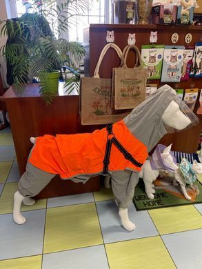 Дощовик для собак Wan Talk Dog Orange Raincoat з капюшоном Wan talk