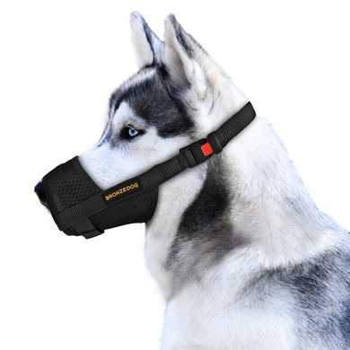 Намордник для собак Bronzedog дихаючий регулюємий 3D сітка BronzeDog