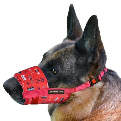 Намордник для собак Bronzedog нейлоновый регулируемый Инки BronzeDog