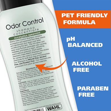 Шампунь для собак Wahl Odor Control с эвкалиптом и мятой WAHL