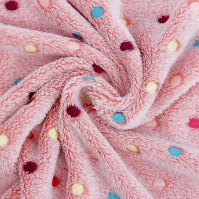 Теплий м'який плед для домашніх тварин Люпосанчик Coral velvet, Pink Люпосанчик