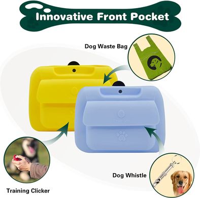 Силіконова сумка для ласощів собак PINECONA з магнітною застібкою