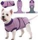 Восстановительная попона для собак Wan Talk Recovery Suit, Violet Stripe, 5XL, 65 см, 88-95 см, 60 см