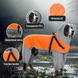 Дощовик для собак Wan Talk Dog Orange Raincoat з капюшоном, S, 40 см, 50-56 см