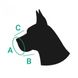 Намордник для собак Bronzedog дихаючий регулюємий 3D сітка, 2X-Small