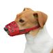 Намордник для собак Bronzedog нейлоновый регулируемый Инки, Красный, Medium