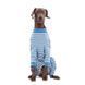 Пижама-комбинезон для собак Dog Recovery Suit, Blue stripes, XL, 45 см, 60 см, 40 см