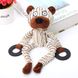 Плюшевая игрушка для собак Squeaky Dog Toy with Rubber Ring - Beige Bear
