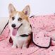 Теплий м'який плед для домашніх тварин Люпосанчик Coral velvet, Pink, 100х160 см