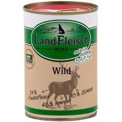 Консервы для собак Landfleisch Dog Wolf Wild с дичью LandFleisch
