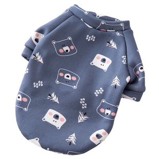 Утепленная футболка для собак Pelushka Navy Bear Pelushka