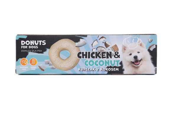 Коллагеновое лакомство-пончик для собак Uniq PETS COLLAGEN с курицей и кокосом UniQ PETS