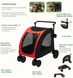 Коляска для домашніх тварин (до 45 кг) Bestopet (Люпосанчик) BS-RL-21 Dark Blue