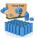 Біорозкладні пакети для збору фекалій собак, Блакитний, 1 рулон - 20 пакетів