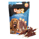 Ласощі для собак UniQ PETS Качка на палиці з сиром'ятної шкіри 250 г