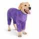М'який флісовий комбінезон для собак великих порід PUDUODUO Purple, 4XL, 63 см, 86 см, 41 см