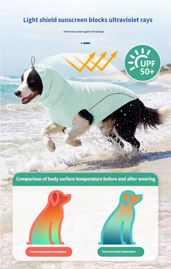 Літній сонцезахисний одяг для собак Derby Summer Sun-protective Dog Clothing, Blue Derby