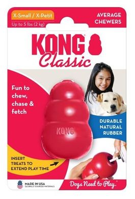 Прочная резиновая игрушка для собак KONG Classic KONG