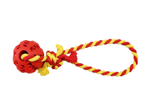 Іграшка для собак Derby Rubber Dog Chew Toy with Rope Derby