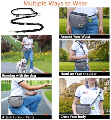 Поясна сумка Jetczo Dog Treat Pouchдля вигулу собак з вбудованим дозатором пакетів