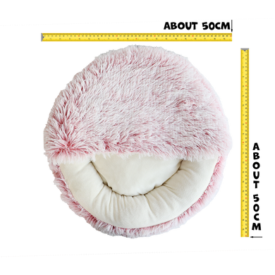 Лежанка для тварин до 5 кг UNIQ PETS CAT BED PAWCASTLE CAVE booth pink M 50x50x10cm UniQ PETS
