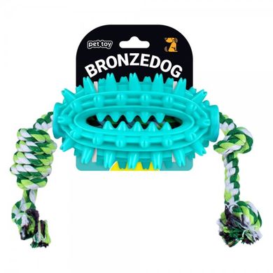 Игрушка для собак Bronzedog Petfun Dental Спайк с Канатом 8 х 13 см BronzeDog