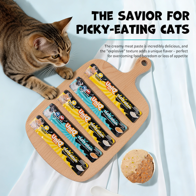 Кремовое лакомство для кошек UNIQ PETS TASTY CREAM микс вкусов &laquo;2 в 1&raquo; (курица, щепа и говядина) UniQ PETS