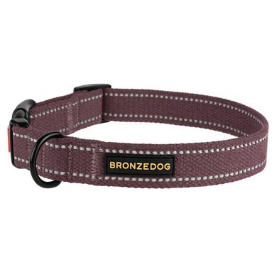 Нашийник для собак Bronzedog Сotton Рефлекторний х/б Брезент BronzeDog