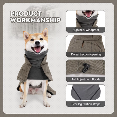 Стильне пальто для собак Wan Talk Stylish Cold Weather Coat Wan talk
