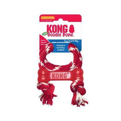 Жувальна кістка для собак KONG Goodie Bone з мотузкою KONG
