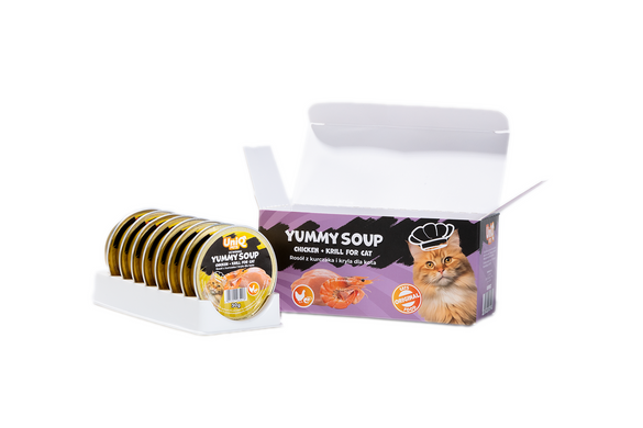 Вкусный суп для кошек UNIQ PETS CAT WET FOOD ROYAL CHICKEN с курицей и крилем UniQ PETS