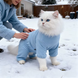 Комбінезон для собак KOOGAL Stretchable Turtleneck Jumpsuit, Light Blue, L, 30 см, 45 см, 30 см