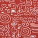 Многоразовая пеленка для собак Red Abstraction (от производителя ТМ EZWhelp), 40х60 см
