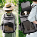 Рюкзак для домашніх тварин, що розширюється Voyager Pet VB16007T, Чорний, 40х26х33 см