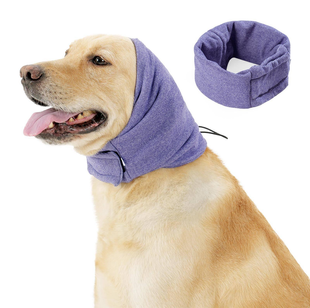 Мягкая защитная повязка на уши для собак Derby Anti Anxiety Ear Wrap, Violet Derby