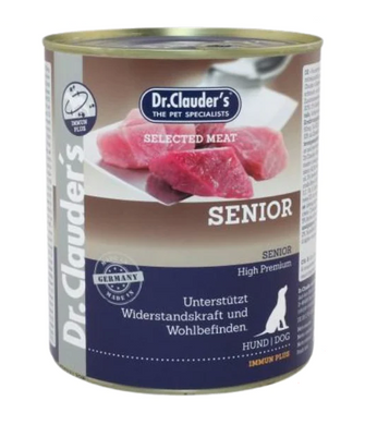 Консерва супер-премиум класса для пожилых собак Dr.Clauder's Selected Meat Senior Dr.Clauder's